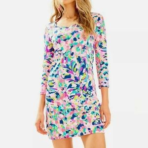 Lilly Pulitzer Pina Colada Club Beacon Casual Dress 3/4 Sleeve Small